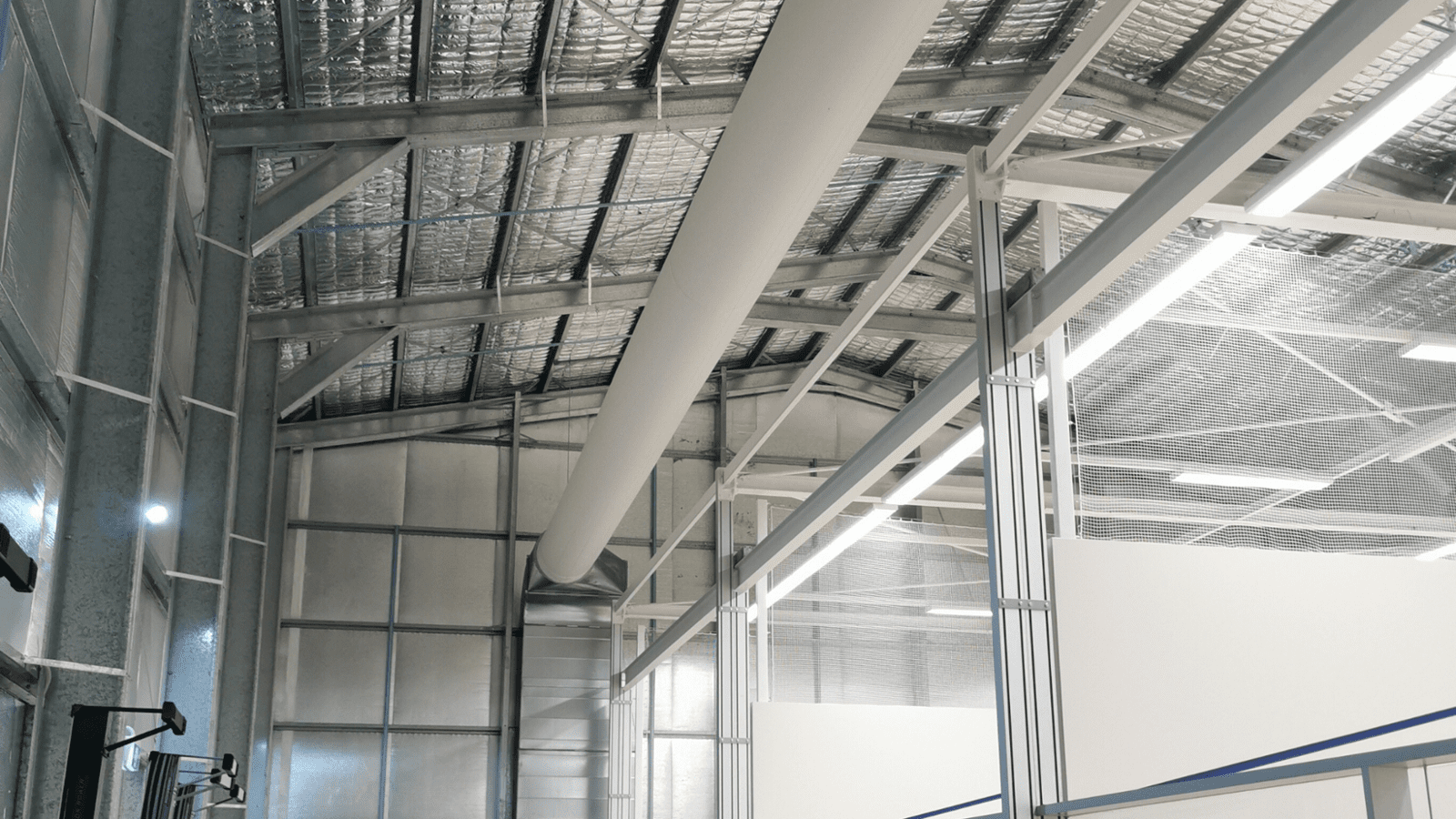 Sports Facility Fabric Duct Installation